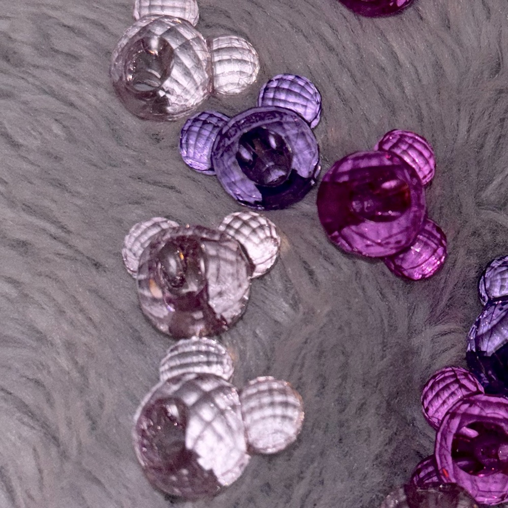 Purple and Pink Mickey Mouse beads - Picture 2 of 2